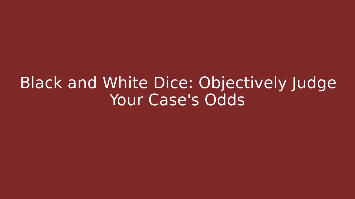 black and white dice