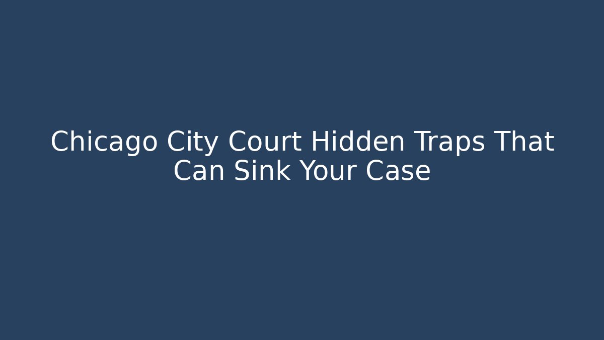 chicago city court