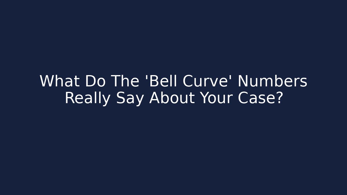 What Do The 'Bell Curve' Numbers Really Say About Your Case?